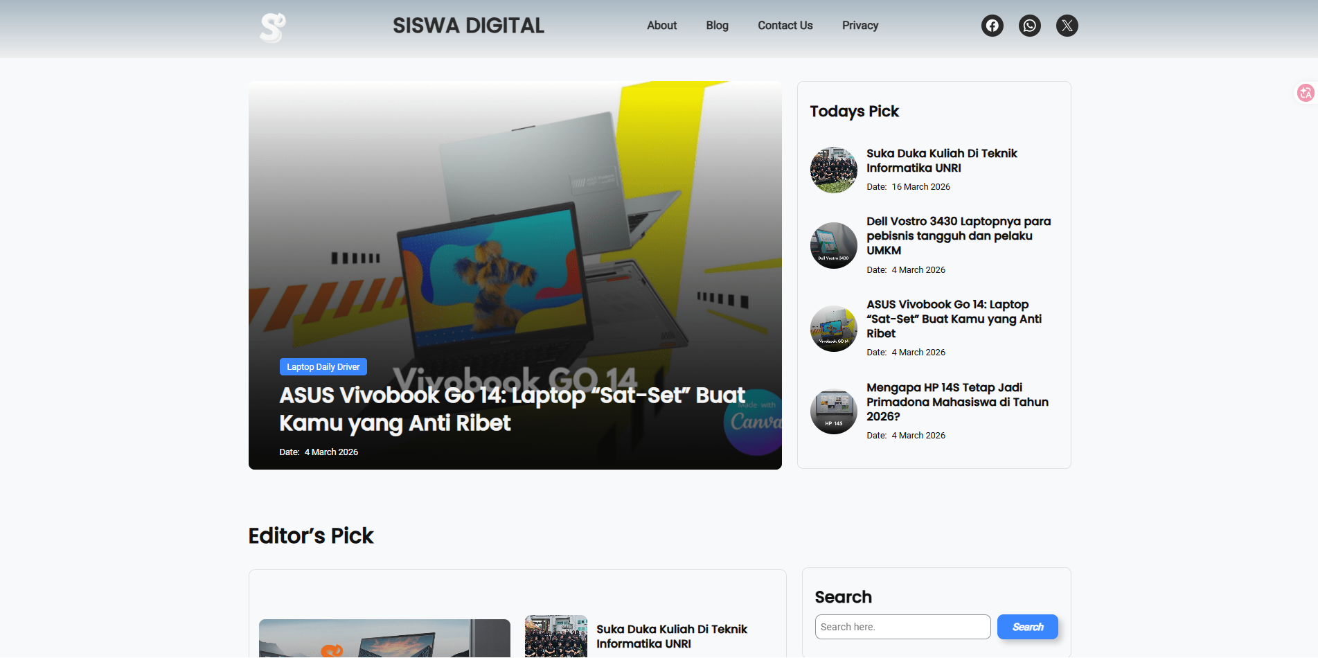 Web CMS Wordpress